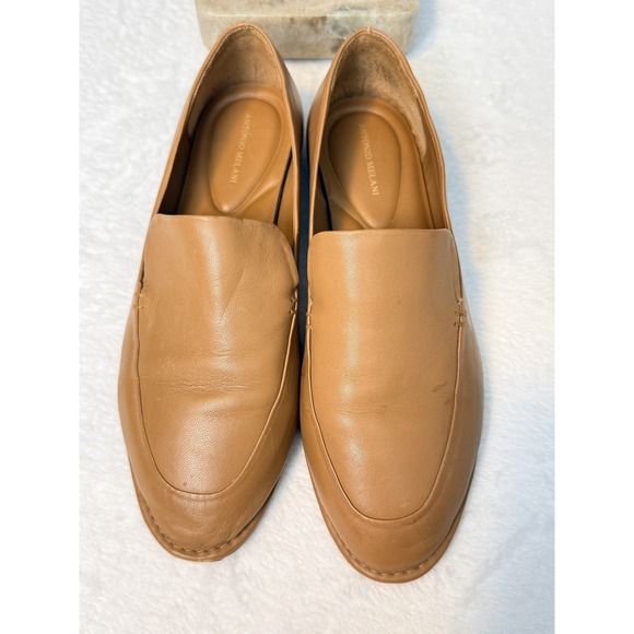 ANTONIO MELANI Shoes - Antonio Melani Brown Glen Leather Slip on Shoes 6M Soft, Flexible, Comfortable